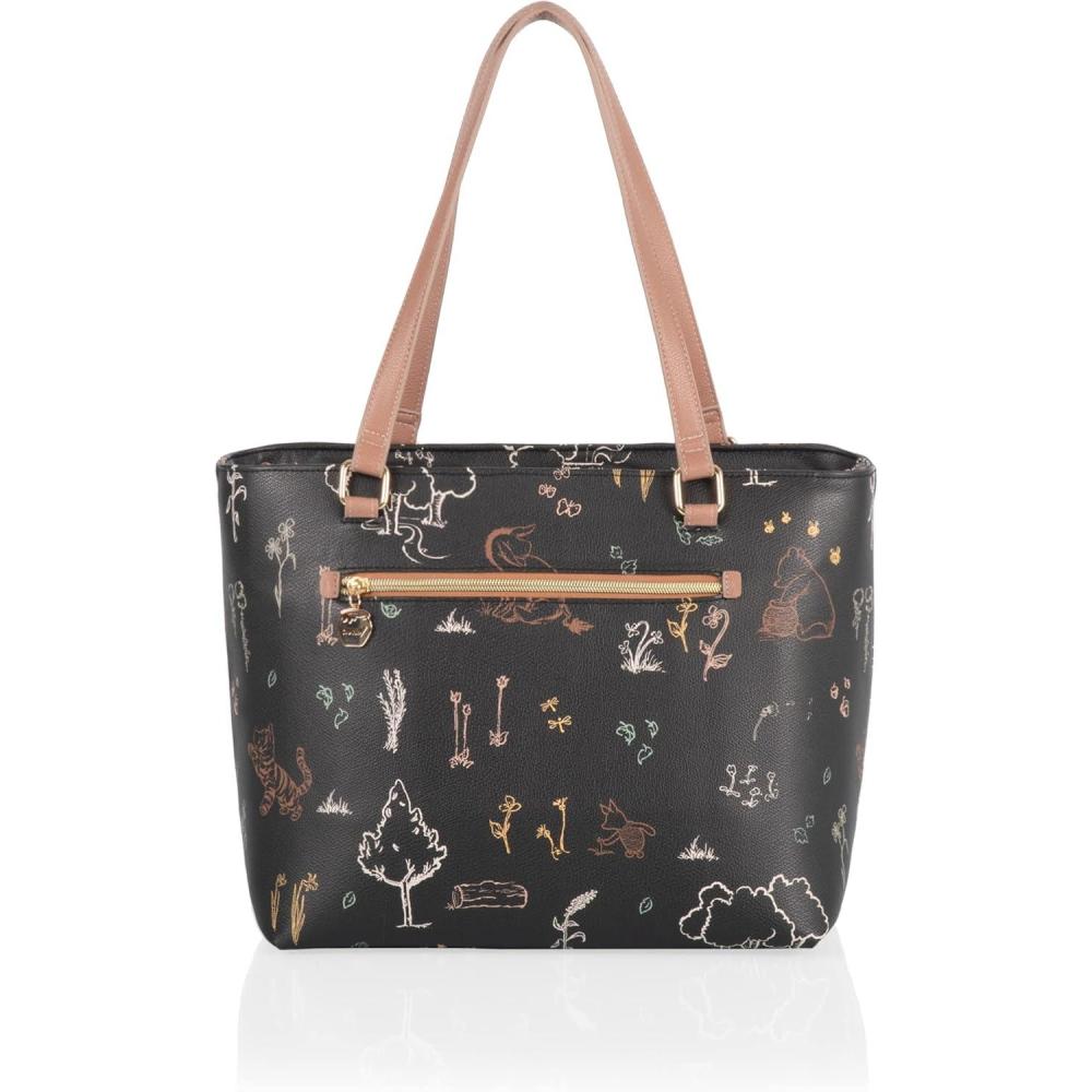 imagePICNIC TIME Disney Lilo ampamp Stitch Uptown Cooler Tote Bag Insulated Lunch Bag Stylish Beach Bag Soft Cooler BlackDisney Winnie the Pooh