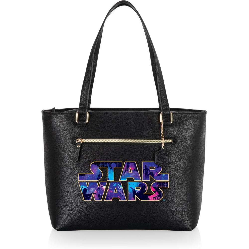 imagePICNIC TIME Disney Lilo ampamp Stitch Uptown Cooler Tote Bag Insulated Lunch Bag Stylish Beach Bag Soft Cooler BlackStar Wars Logo Darth Vader Black
