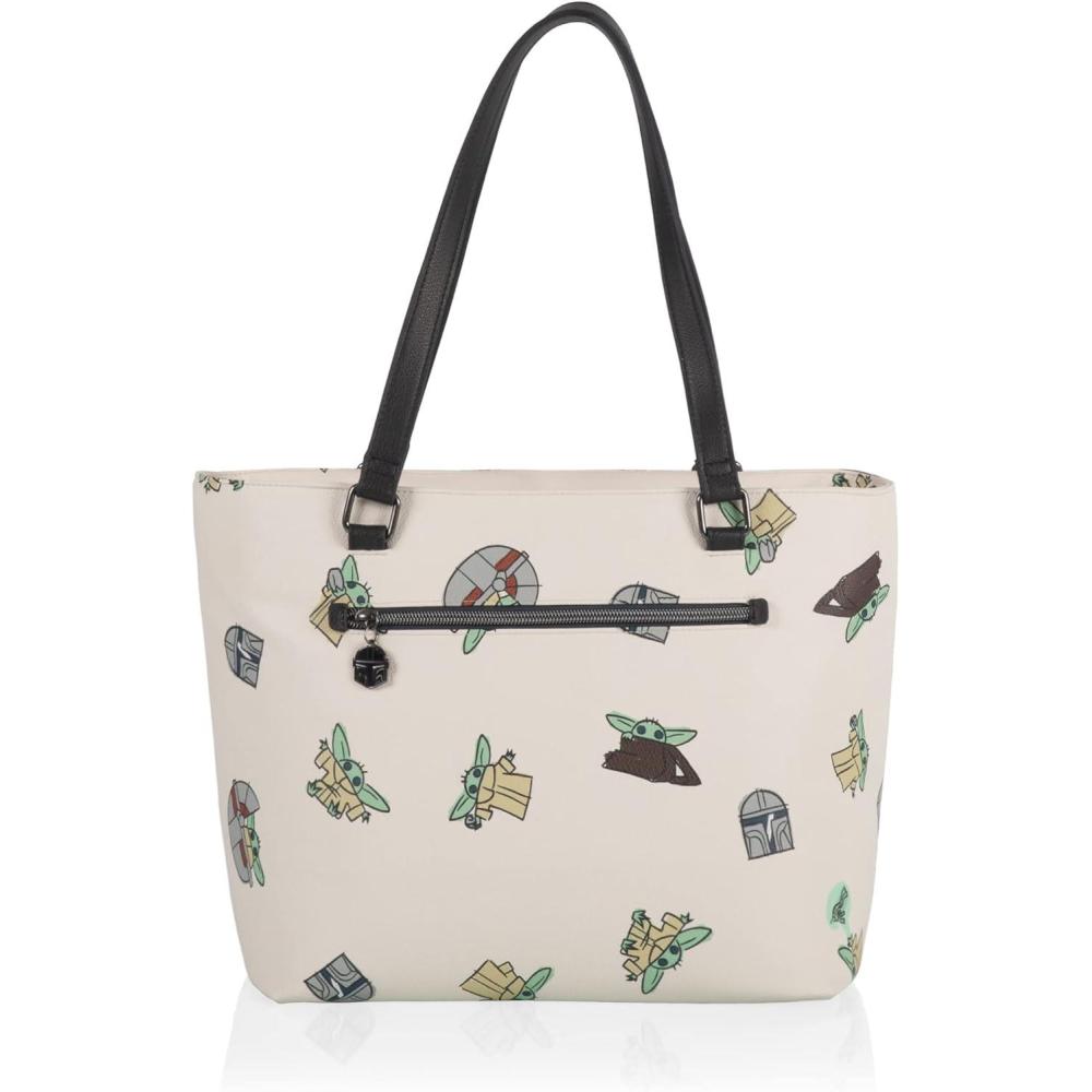 imagePICNIC TIME Disney Lilo ampamp Stitch Uptown Cooler Tote Bag Insulated Lunch Bag Stylish Beach Bag Soft Cooler BlackStar Wars Mandalorian Grogu Butter Yellow