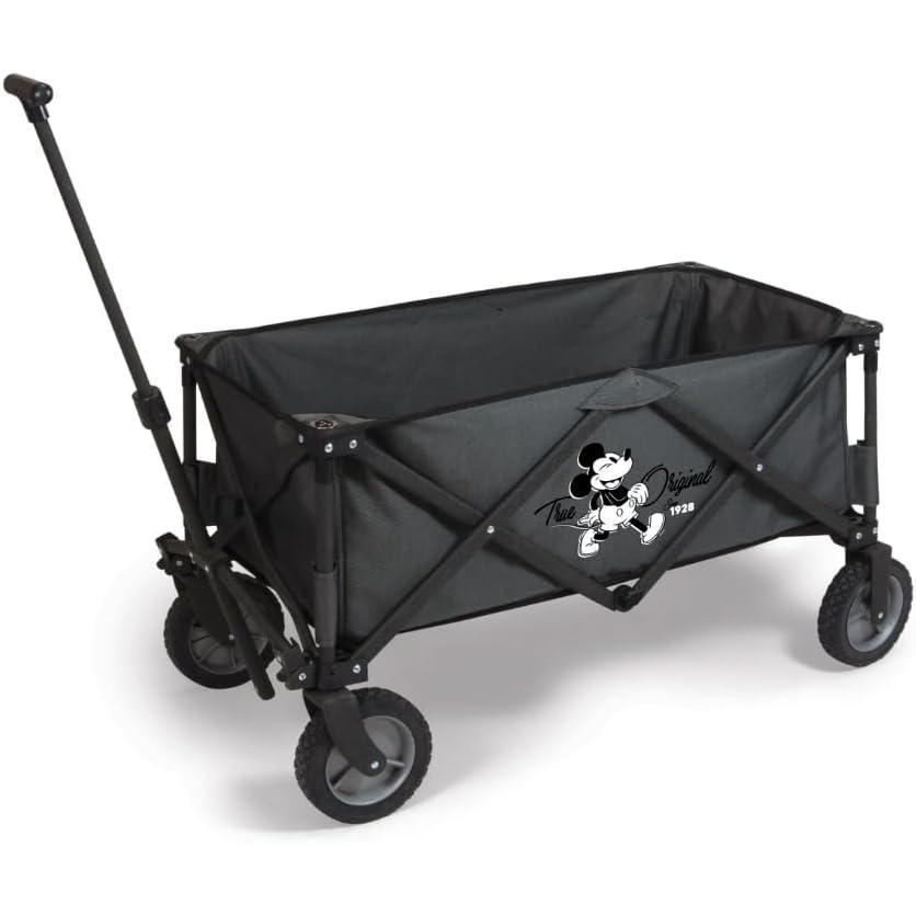 imagePICNIC TIME Disney Mickey Mouse Adventure Wagon Folding Wagon Wagon Cart Sport Utility Wagon Beach Wagon Collapsible Dark Gray