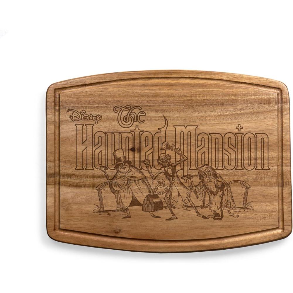 imagePICNIC TIME Disney Mickey Mouse Pumpkin Face Ovale Acacia Cutting Board Serving Board Charcuterie Board Acacia WoodDisney Classic Haunted Mansion Hitch Hikers Acacia Wood