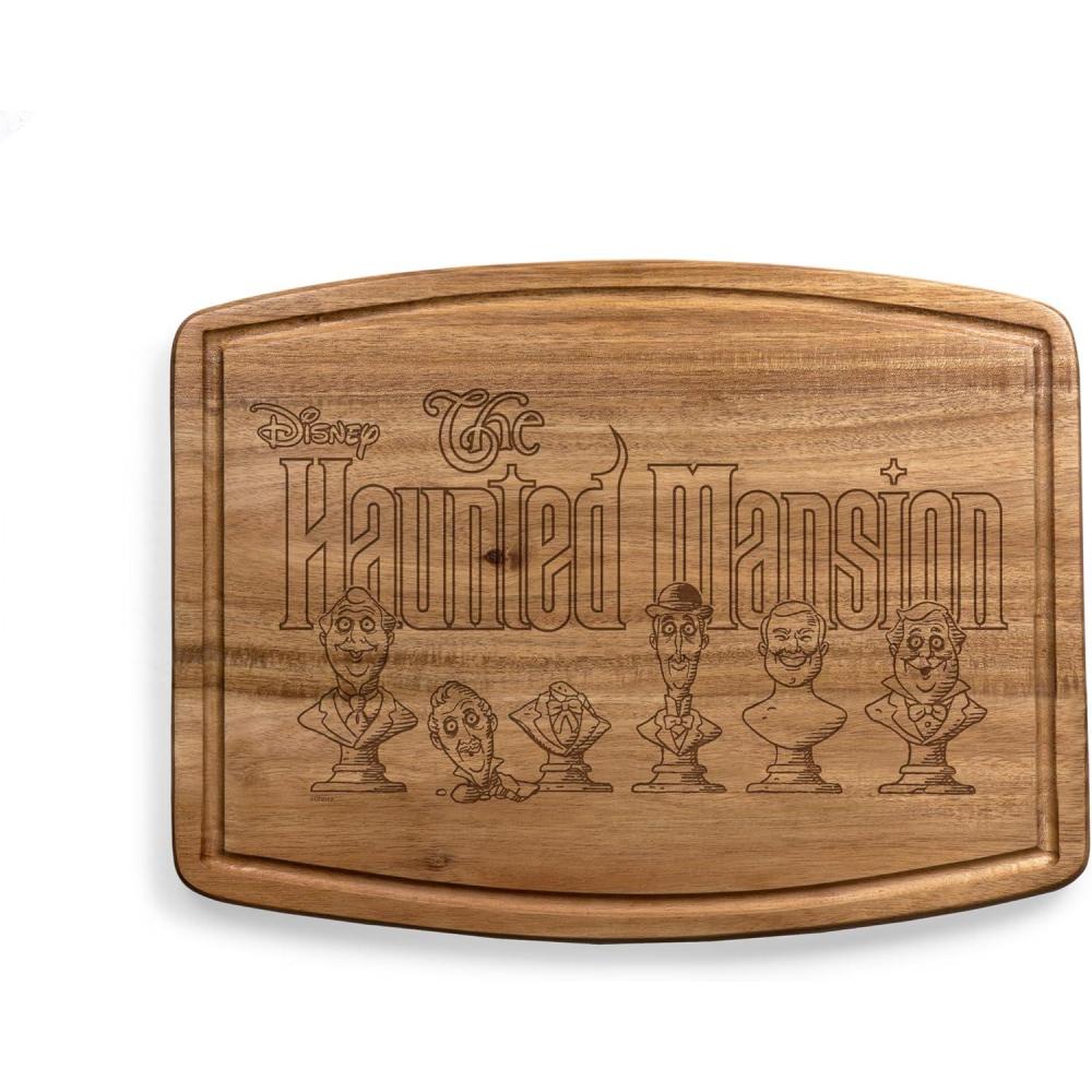 imagePICNIC TIME Disney Mickey Mouse Pumpkin Face Ovale Acacia Cutting Board Serving Board Charcuterie Board Acacia WoodDisney Haunted Mansion Acacia Wood