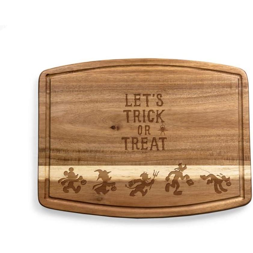 imagePICNIC TIME Disney Mickey Mouse Pumpkin Face Ovale Acacia Cutting Board Serving Board Charcuterie Board Acacia WoodDisney Mickey Mouse Friends Acacia Wood