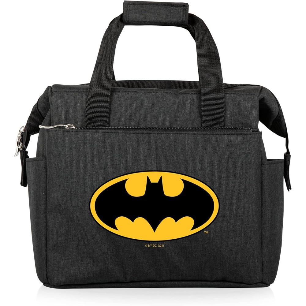 imagePICNIC TIME Harry Potter Gryffindor On The Go Lunch Cooler Soft Cooler Lunch Box Insulated Lunch Bag Black with Red AccentsDC Comics Batman Bat Signal Black