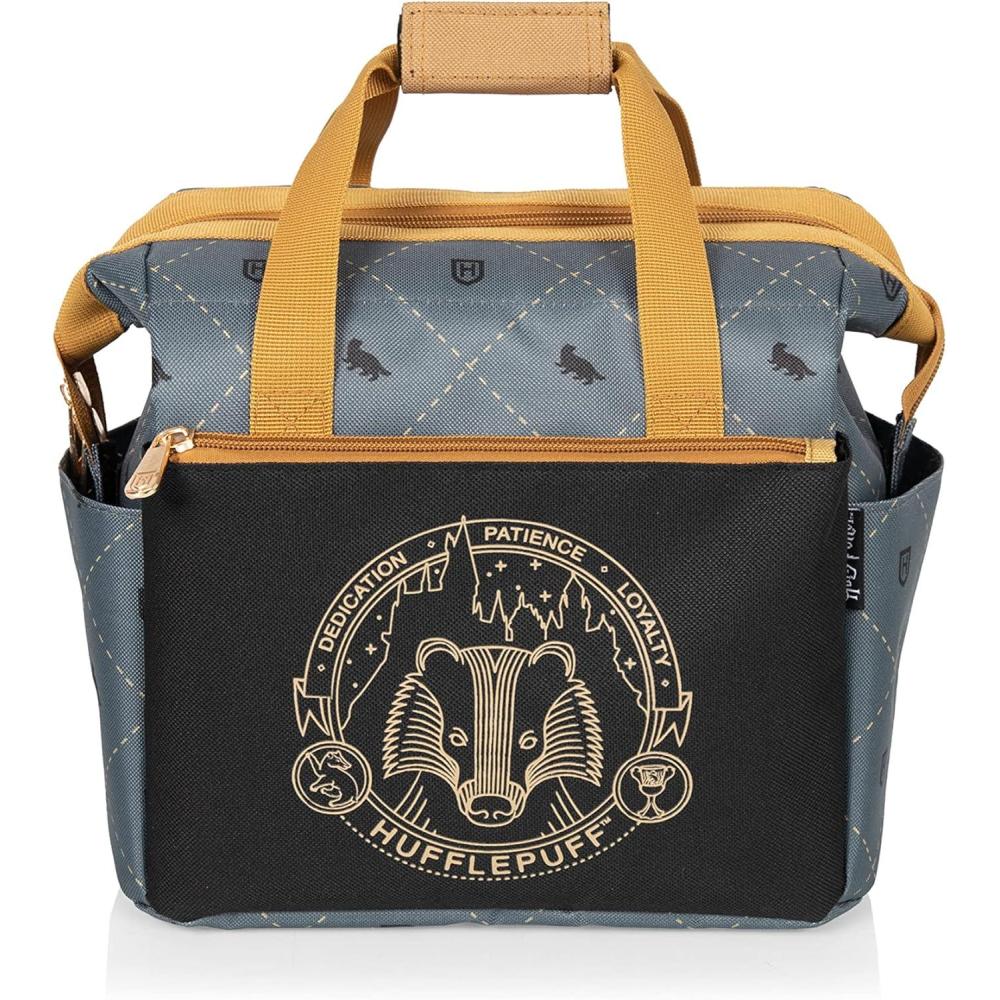 imagePICNIC TIME Harry Potter Gryffindor On The Go Lunch Cooler Soft Cooler Lunch Box Insulated Lunch Bag Black with Red AccentsHarry Potter Hufflepuff Black with Yellow Accents