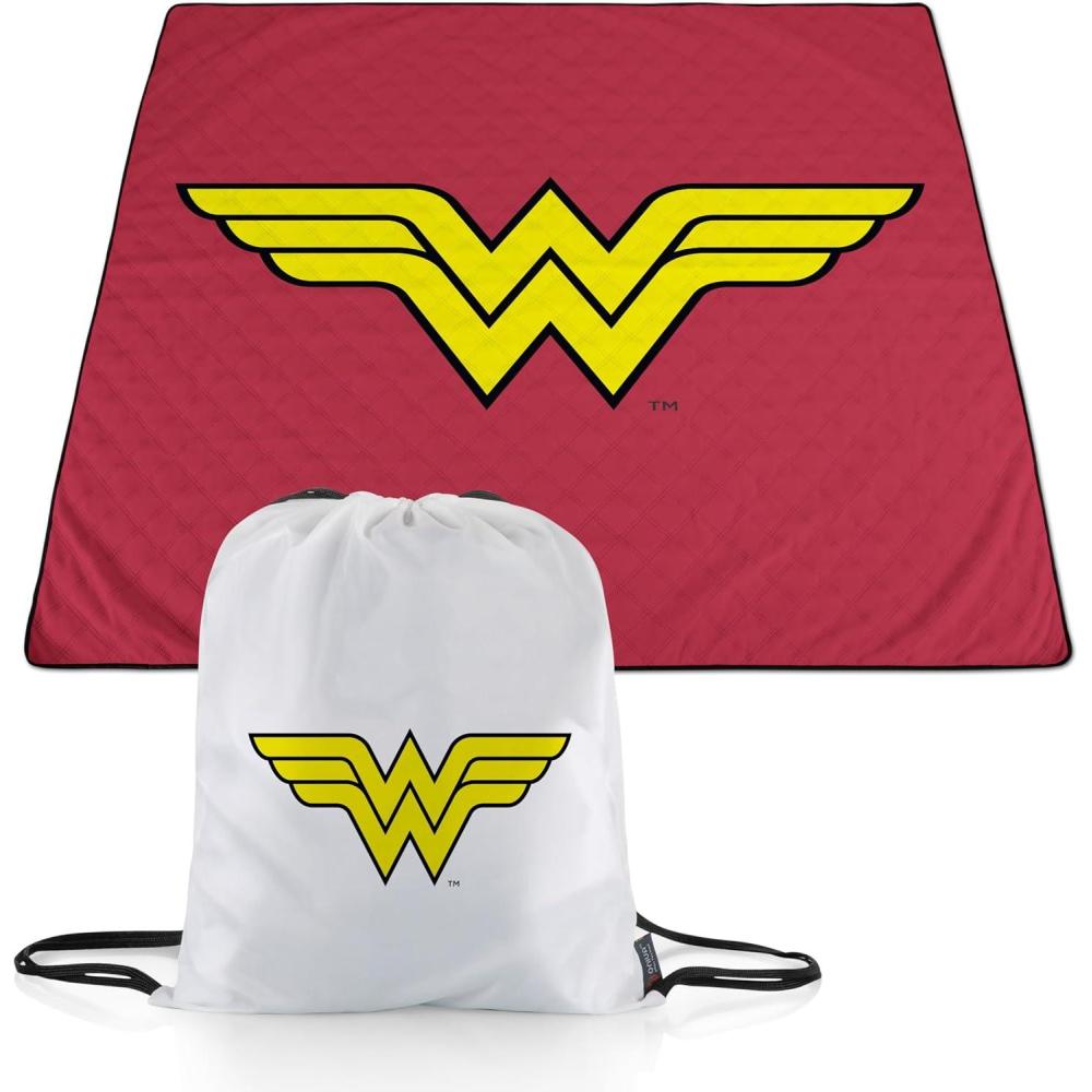 imagePICNIC TIME Harry Potter Slytherin Impresa Picnic Blanket Lightweight Beach Blanket Machine Washable BlackDC Wonder Woman Black