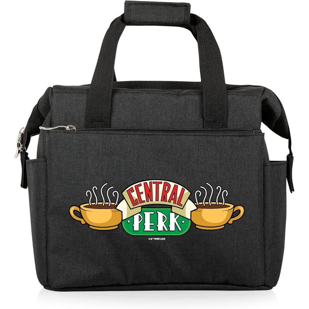 imagePICNIC TIME Harry Potter Slytherin On The Go Lunch Cooler Soft Cooler Lunch Box Insulated Lunch Bag Black with Green AccentsWarner Bro Friends Central Perk  Black