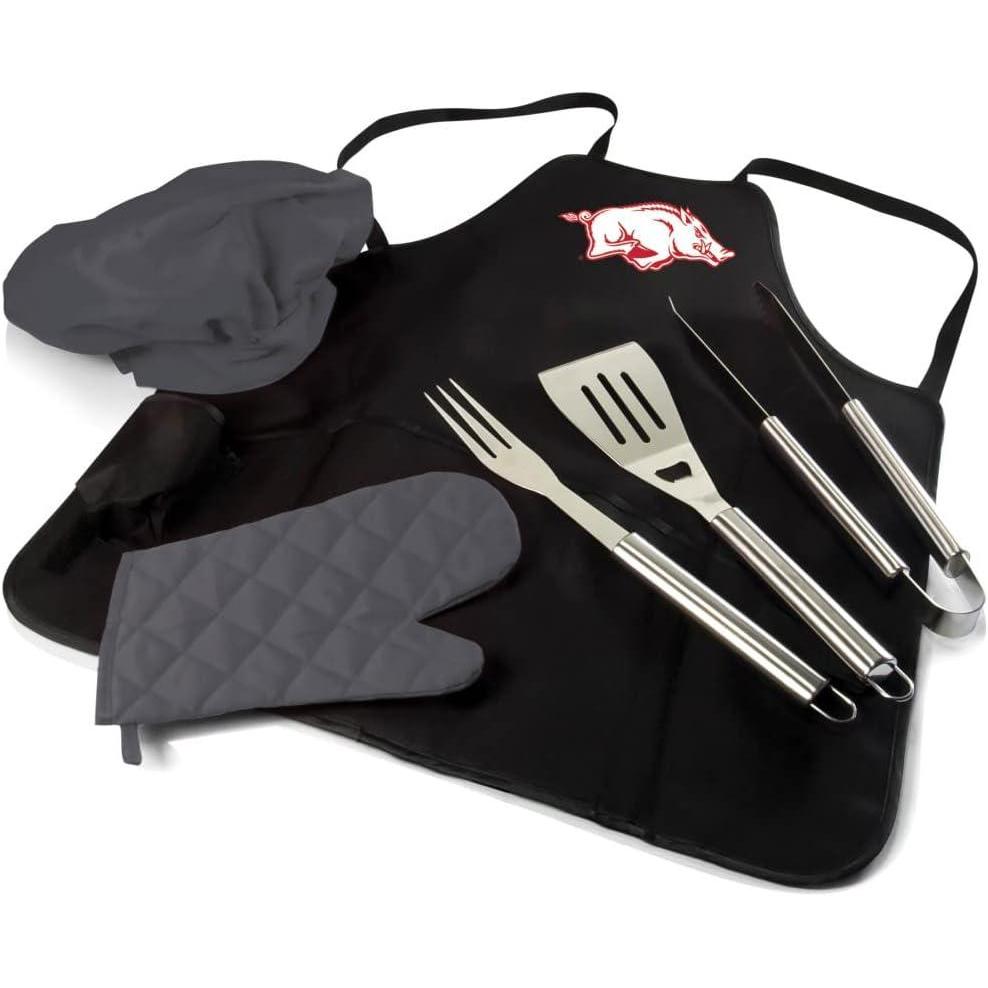 imagePICNIC TIME NCAA BBQ Apron Tote Pro Grill SetArkansas Razorbacks