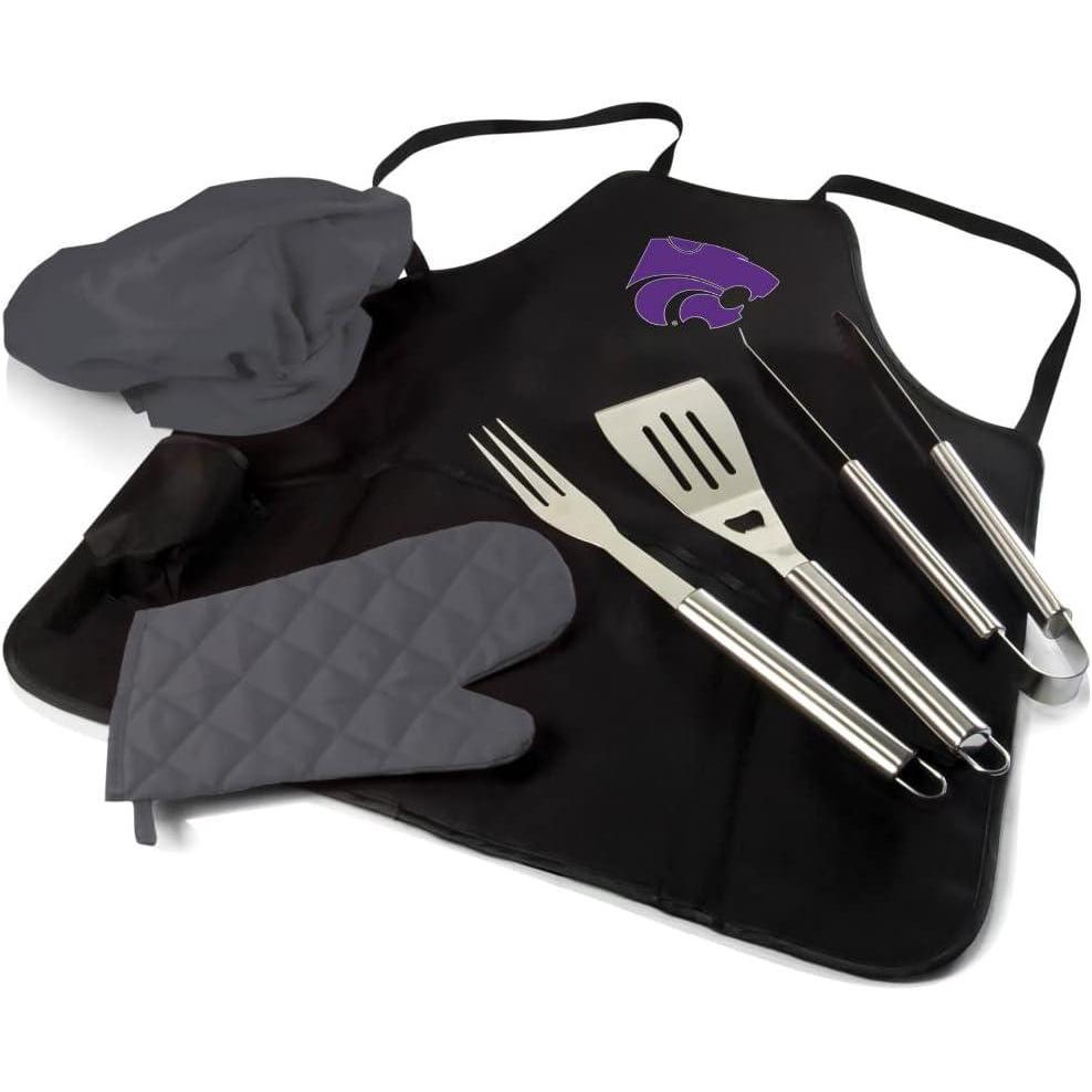 imagePICNIC TIME NCAA BBQ Apron Tote Pro Grill SetKansas State Wildcats