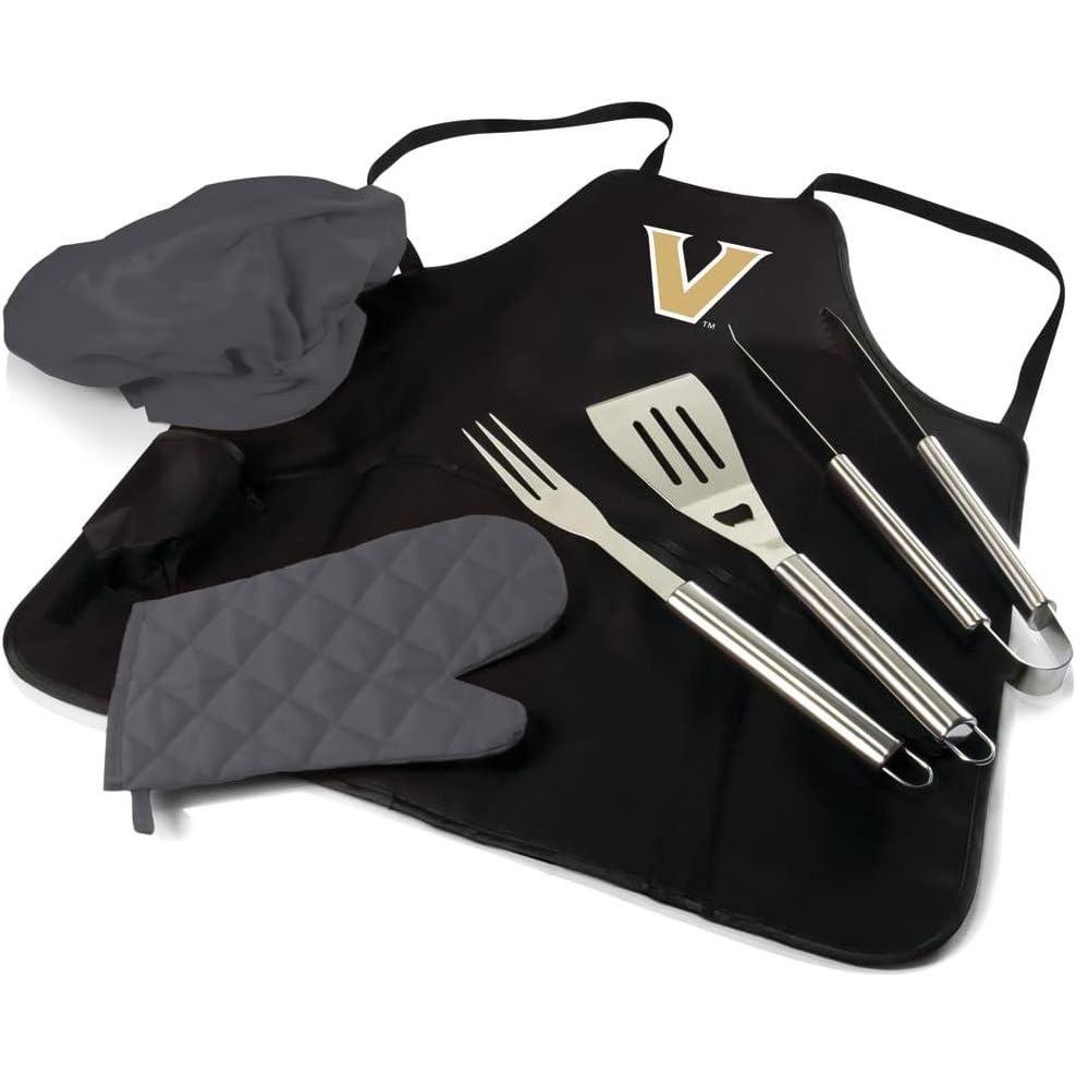 imagePICNIC TIME NCAA BBQ Apron Tote Pro Grill SetVanderbilt Commodores