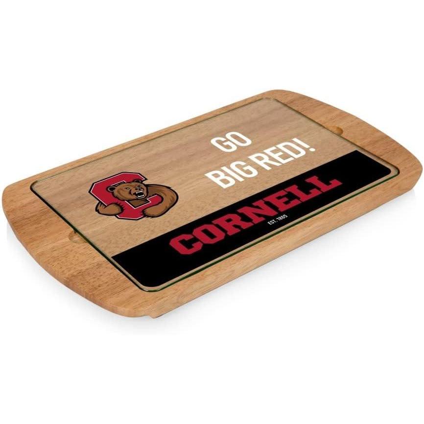 imagePICNIC TIME NCAA Billboard Glass Top Cheese Board Serving Platter Cheese Boards Charcuterie Boards ParawoodCornell Big Red