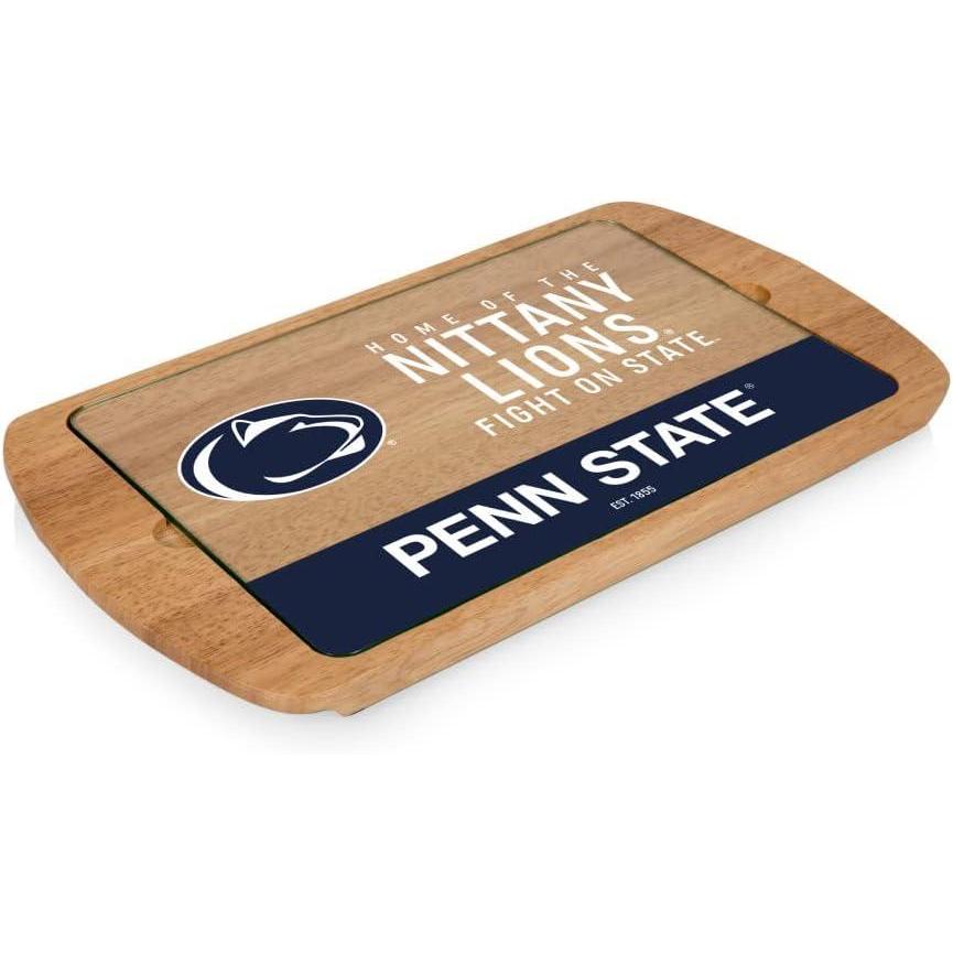 imagePICNIC TIME NCAA Billboard Glass Top Cheese Board Serving Platter Cheese Boards Charcuterie Boards ParawoodPenn State Nittany Lions