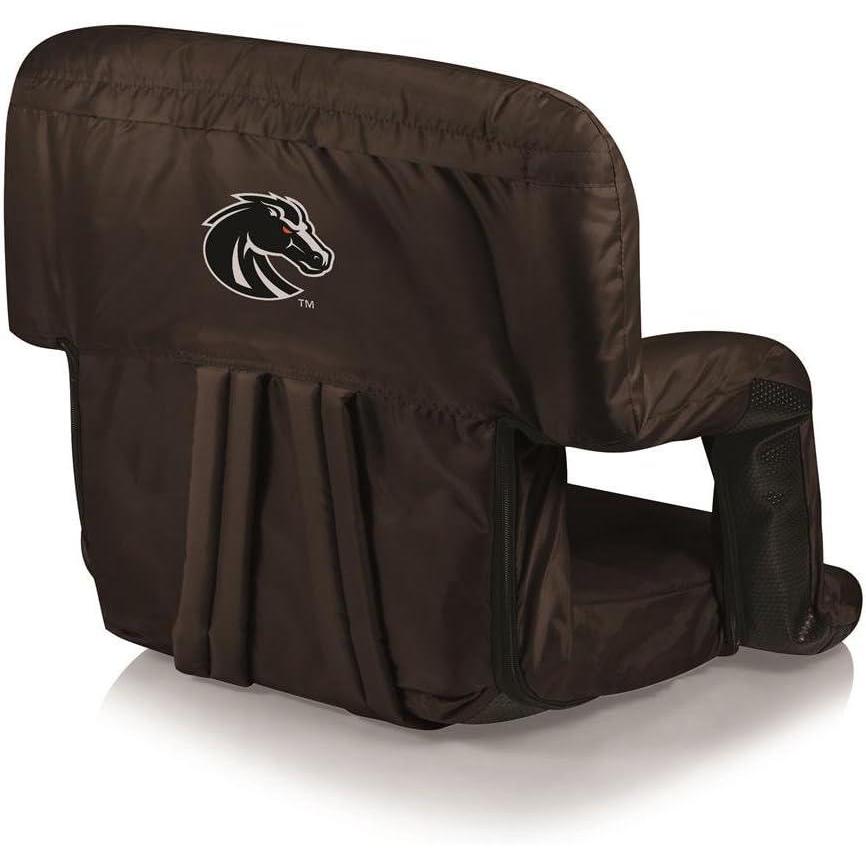 imagePICNIC TIME NCAA Boise State Broncos Ventura Reclining Stadium Seat with Back Support Bleacher Seat Beach Floor Chair