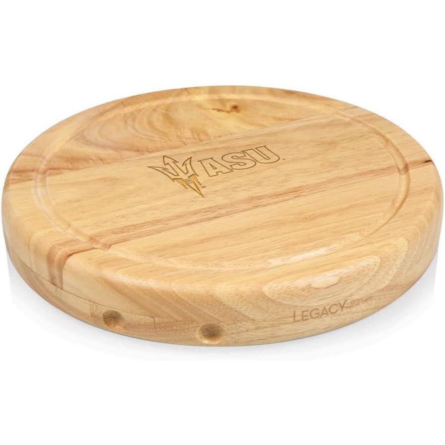 imagePICNIC TIME NCAA Circo Cheese Board and Knife Set Charcuterie Board Set Wood Cutting BoardArizona State Sun Devils