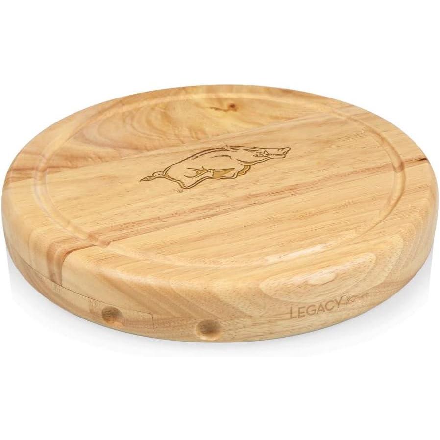 imagePICNIC TIME NCAA Circo Cheese Board and Knife Set Charcuterie Board Set Wood Cutting BoardArkansas Razorbacks