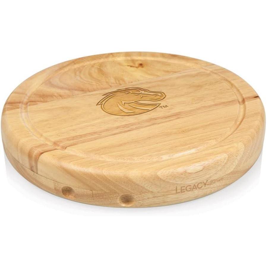imagePICNIC TIME NCAA Circo Cheese Board and Knife Set  Charcuterie Board Set  Wood Cutting BoardBoise State Broncos