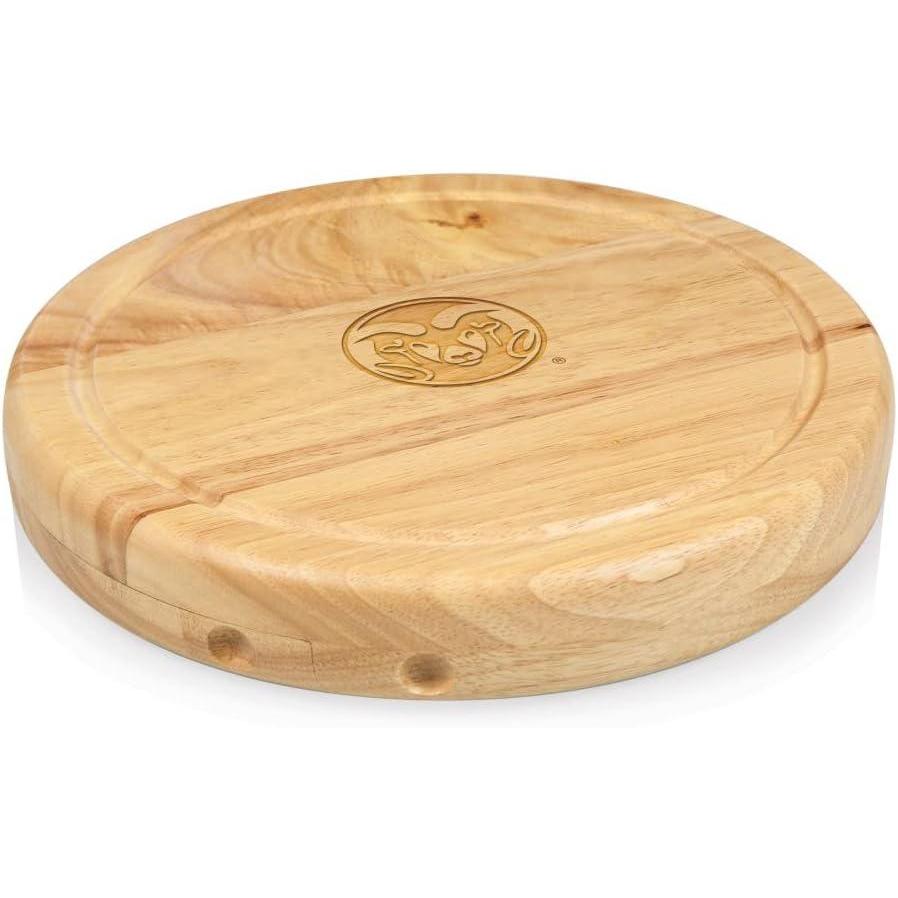 imagePICNIC TIME NCAA Circo Cheese Board and Knife Set Charcuterie Board Set Wood Cutting BoardColorado State Rams