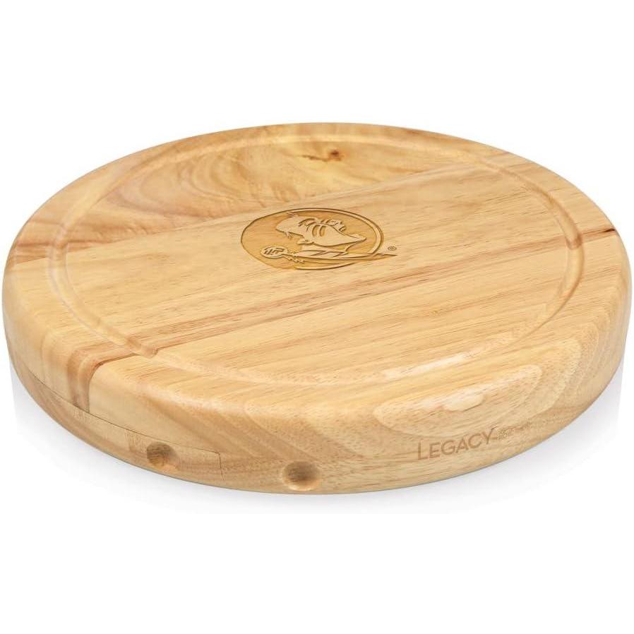 imagePICNIC TIME NCAA Circo Cheese Board and Knife Set  Charcuterie Board Set  Wood Cutting BoardFlorida State Seminoles