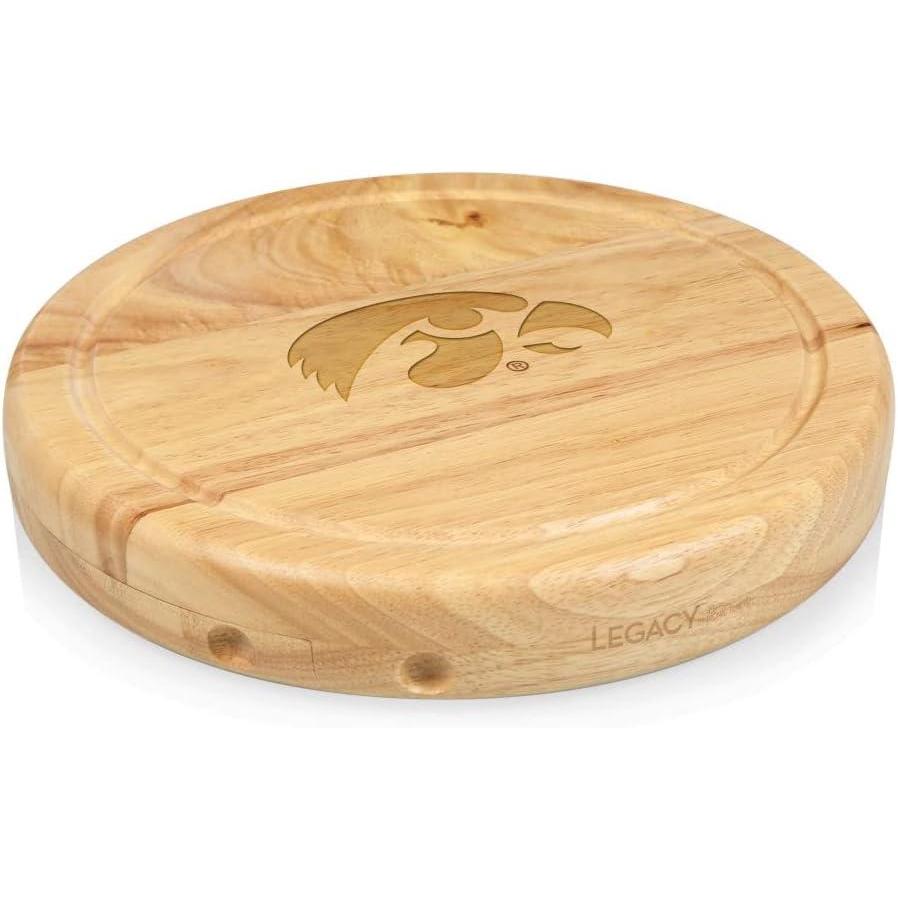 imagePICNIC TIME NCAA Circo Cheese Board and Knife Set Charcuterie Board Set Wood Cutting BoardIowa Hawkeyes