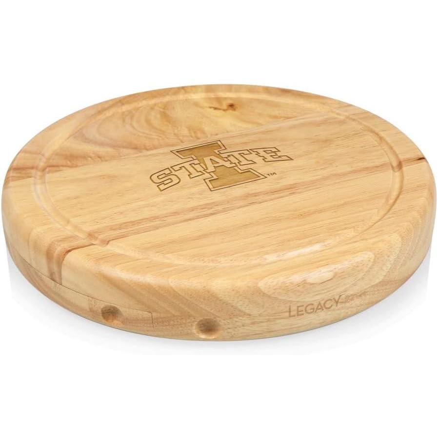 imagePICNIC TIME NCAA Circo Cheese Board and Knife Set Charcuterie Board Set Wood Cutting BoardIowa State Cyclones