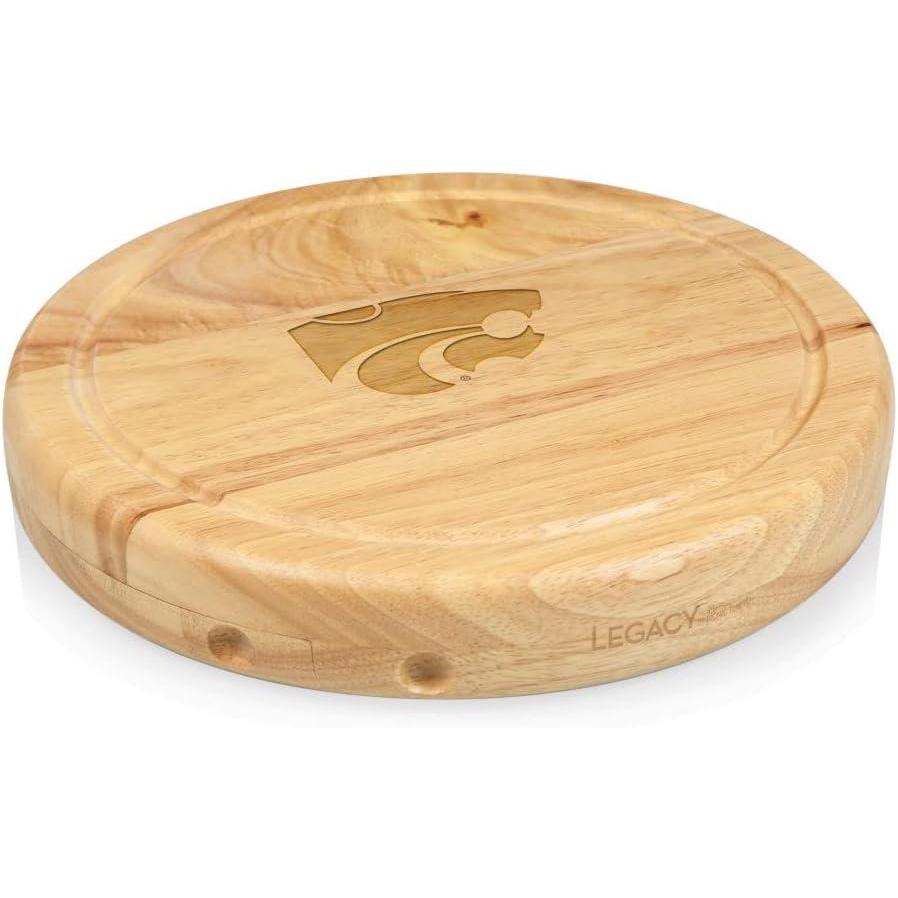 imagePICNIC TIME NCAA Circo Cheese Board and Knife Set Charcuterie Board Set Wood Cutting BoardKansas State Wildcats