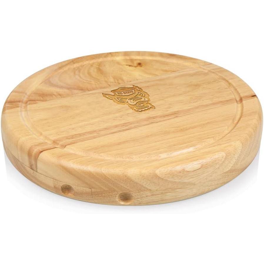 imagePICNIC TIME NCAA Circo Cheese Board and Knife Set Charcuterie Board Set Wood Cutting BoardNorth Carolina State Wolfpack