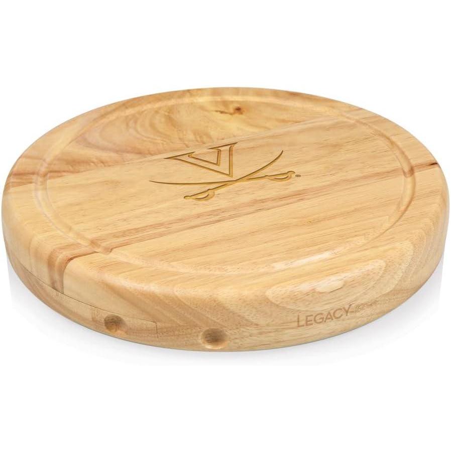 imagePICNIC TIME NCAA Circo Cheese Board and Knife Set Charcuterie Board Set Wood Cutting BoardVirginia Caveliers