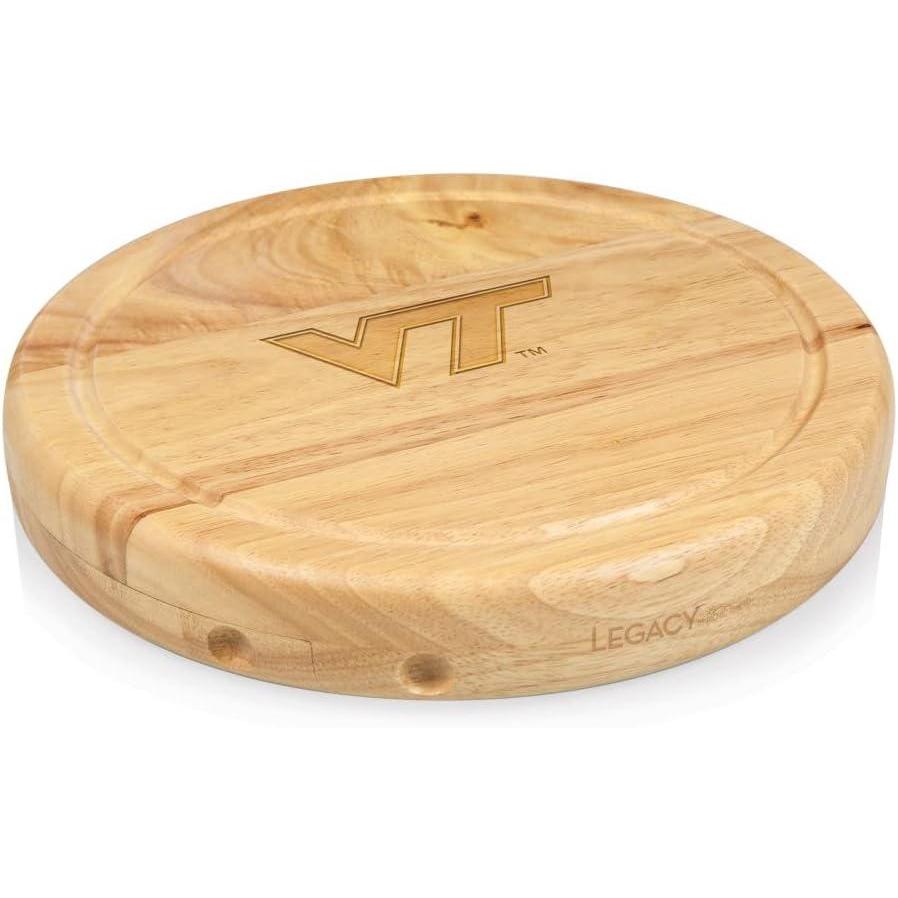 imagePICNIC TIME NCAA Circo Cheese Board and Knife Set Charcuterie Board Set Wood Cutting BoardVirginia Tech Hokies