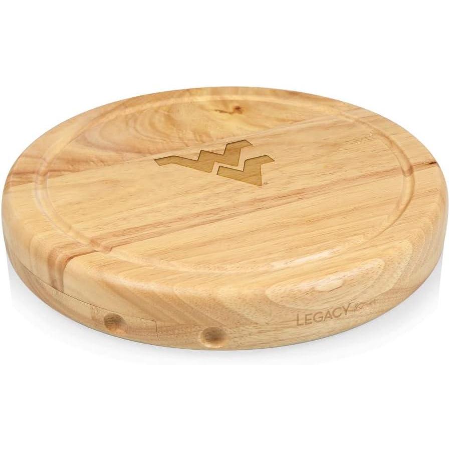 imagePICNIC TIME NCAA Circo Cheese Board and Knife Set  Charcuterie Board Set  Wood Cutting Boardwestvamountaineers