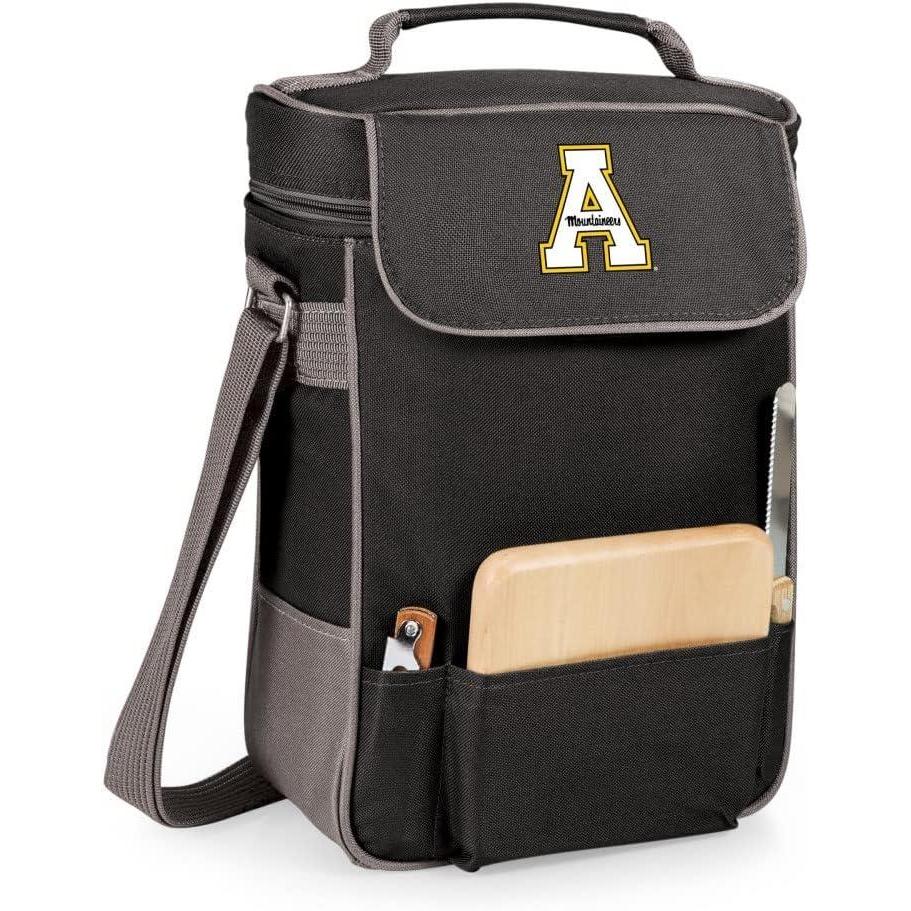 imagePICNIC TIME NCAA Duet Insulated Wine and Cheese ToteBlack with Gray Accents