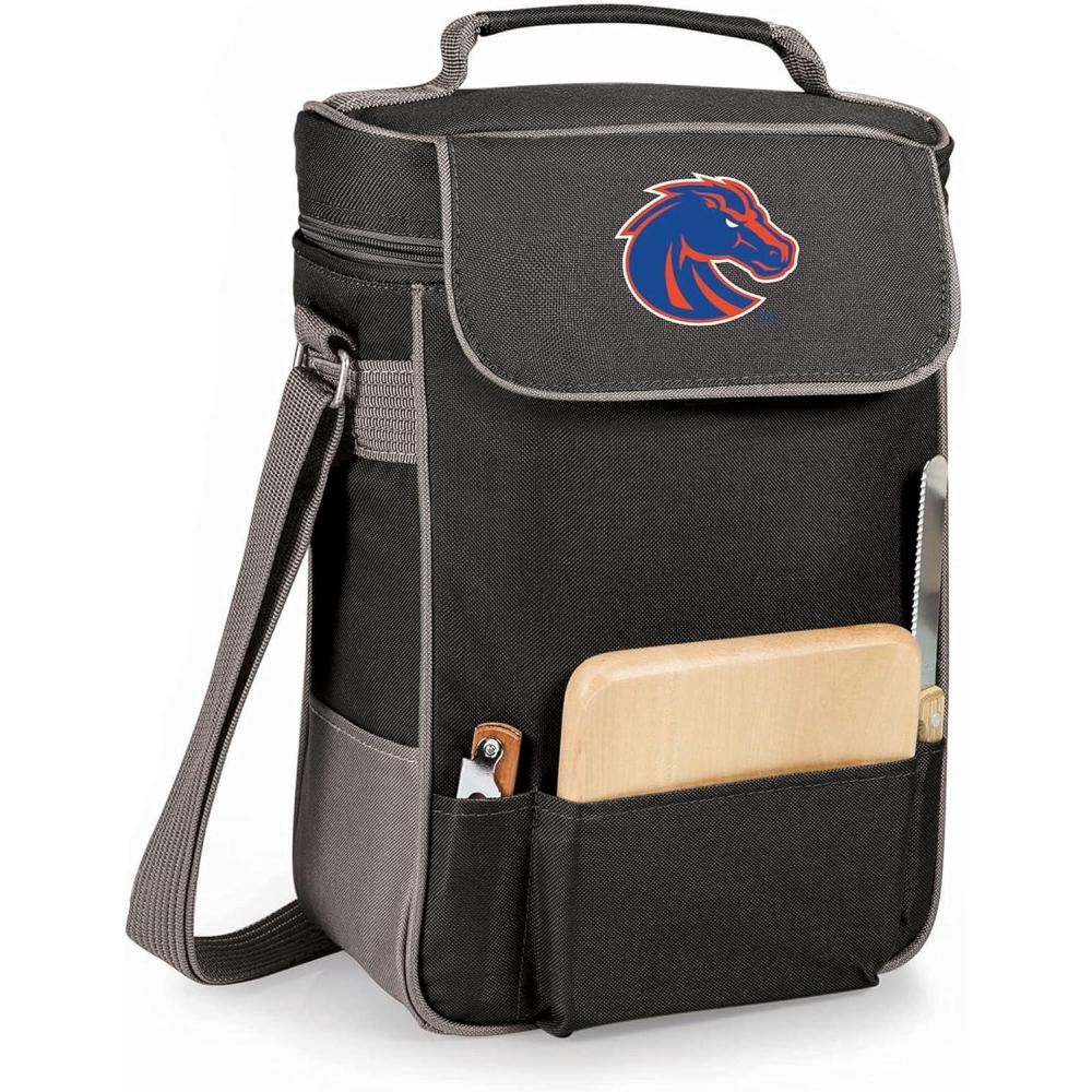 imagePICNIC TIME NCAA Duet Wine ampamp Cheese ToteBlack With Gray Accents