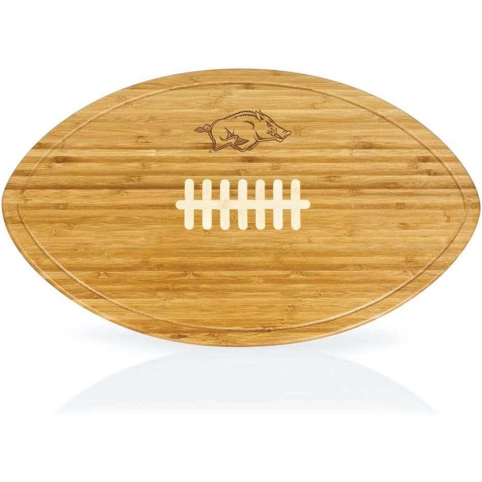 imagePICNIC TIME NCAA Football Cheese Board Novelty Charcuterie Board Serving Platter Cheese Boards Charcuterie Boards Wood Cutting Board BambooArkansas Razorbacks