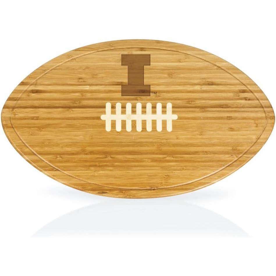 imagePICNIC TIME NCAA Football Cheese Board  Novelty Charcuterie Board  Serving Platter Cheese Boards Charcuterie Boards Wood Cutting Board BambooIllinois Fighting Illini