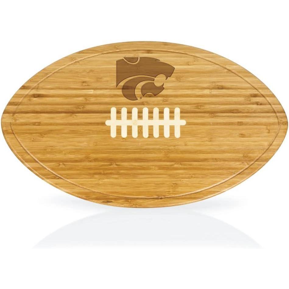 imagePICNIC TIME NCAA Football Cheese Board  Novelty Charcuterie Board  Serving Platter Cheese Boards Charcuterie Boards Wood Cutting Board BambooKansas State Wildcats