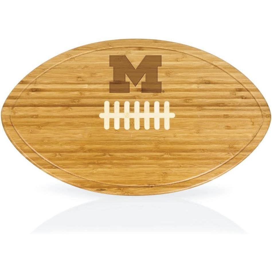 imagePICNIC TIME NCAA Football Cheese Board Novelty Charcuterie Board Serving Platter Cheese Boards Charcuterie Boards Wood Cutting Board BambooMichigan Wolverines
