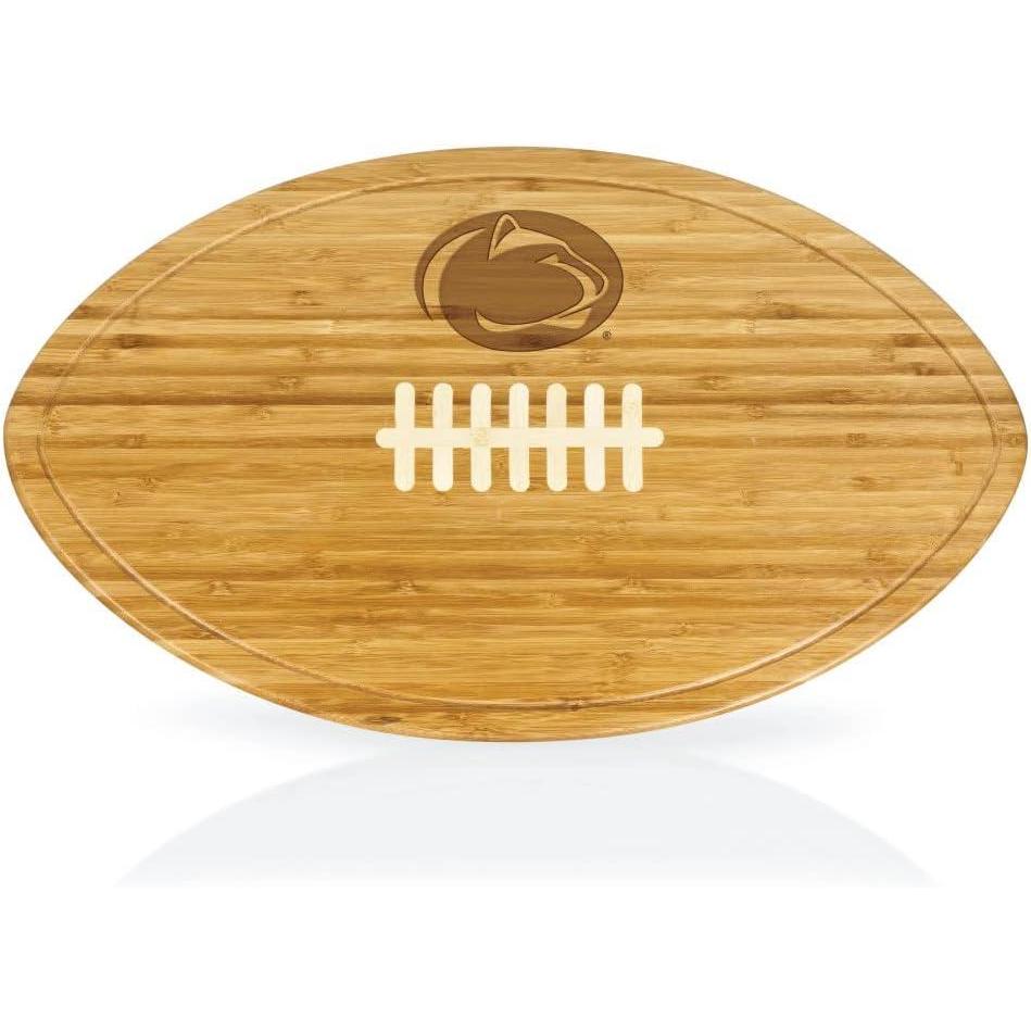 imagePICNIC TIME NCAA Football Cheese Board Novelty Charcuterie Board Serving Platter Cheese Boards Charcuterie Boards Wood Cutting Board BambooPenn State Nittany Lions