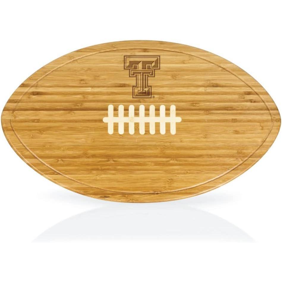 imagePICNIC TIME NCAA Football Cheese Board Novelty Charcuterie Board Serving Platter Cheese Boards Charcuterie Boards Wood Cutting Board BambooTexas Tech Red Raiders