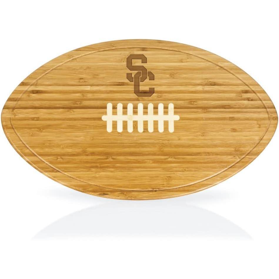 imagePICNIC TIME NCAA Football Cheese Board  Novelty Charcuterie Board  Serving Platter Cheese Boards Charcuterie Boards Wood Cutting Board BambooUSC Trojans