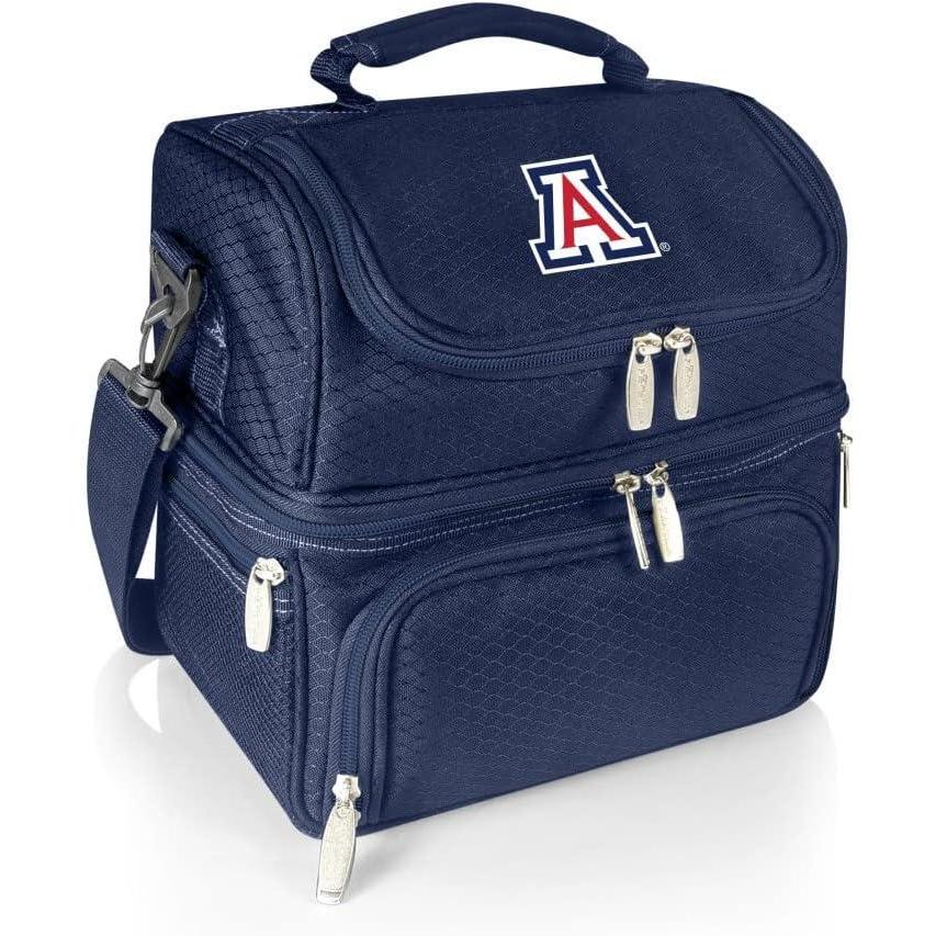 imagePICNIC TIME NCAA Nebraska Cornhuskers Pranzo Lunch Bag  Insulated Lunch Box with Picnic Set  Lunch Cooler BagNavy Blue