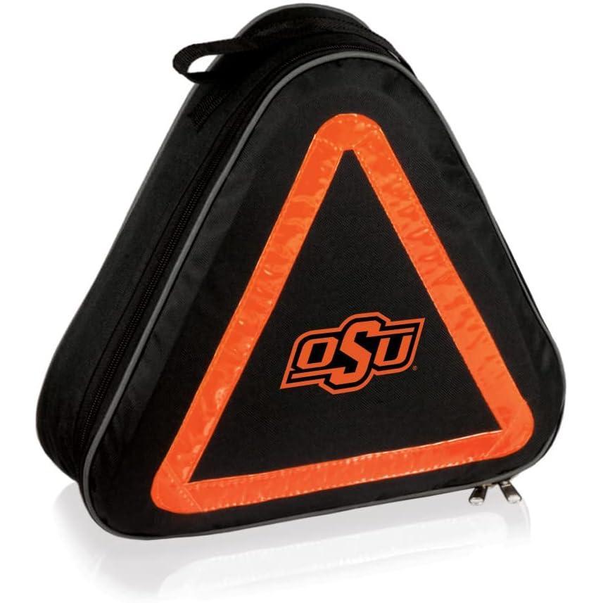imagePICNIC TIME NCAA Roadside Emergency Car Kit  Auto Vehicle Safety Road Side Assistance with Jumper Cables and Car Tool KitOklahoma State Cowboys