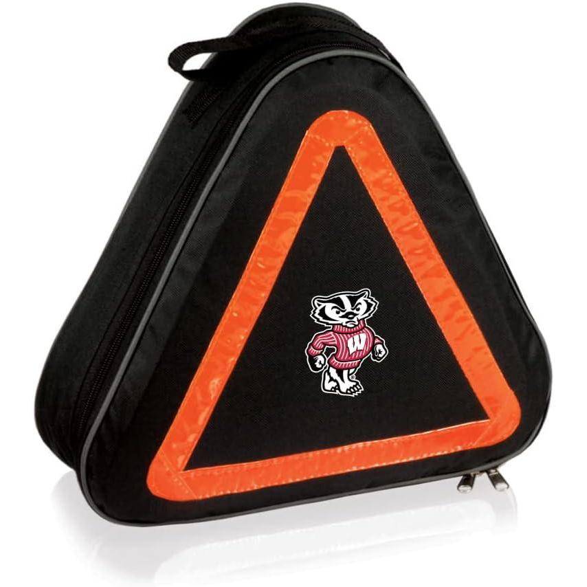 imagePICNIC TIME NCAA Roadside Emergency Car Kit  Auto Vehicle Safety Road Side Assistance with Jumper Cables and Car Tool KitWisconsin Badgers
