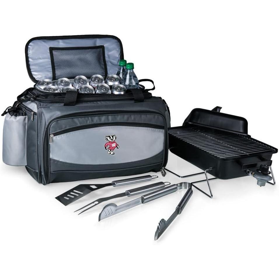 imagePICNIC TIME NCAA Vulcan Tailgating CoolerGrillWisconsin Badgers