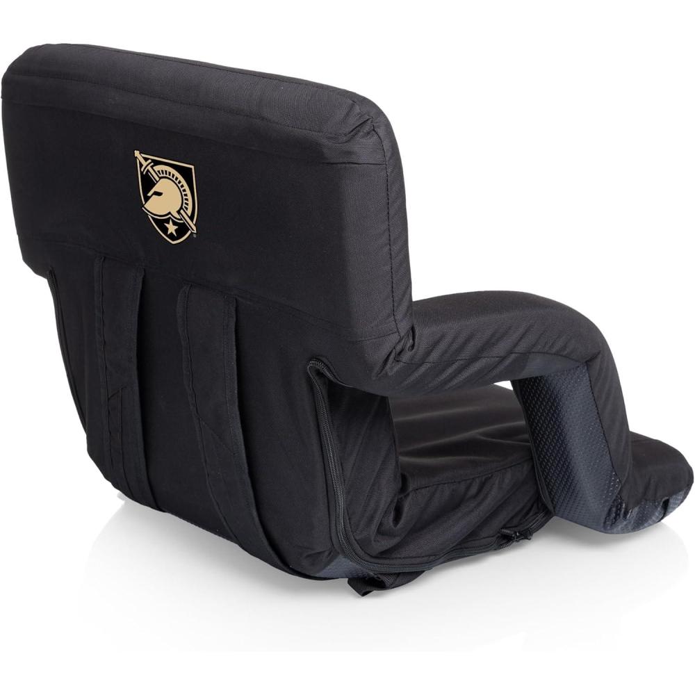 imagePICNIC TIME NCAA West Point Black Knights Ventura Reclining Stadium Seat with Back Support Bleacher Seat Beach Floor Chair
