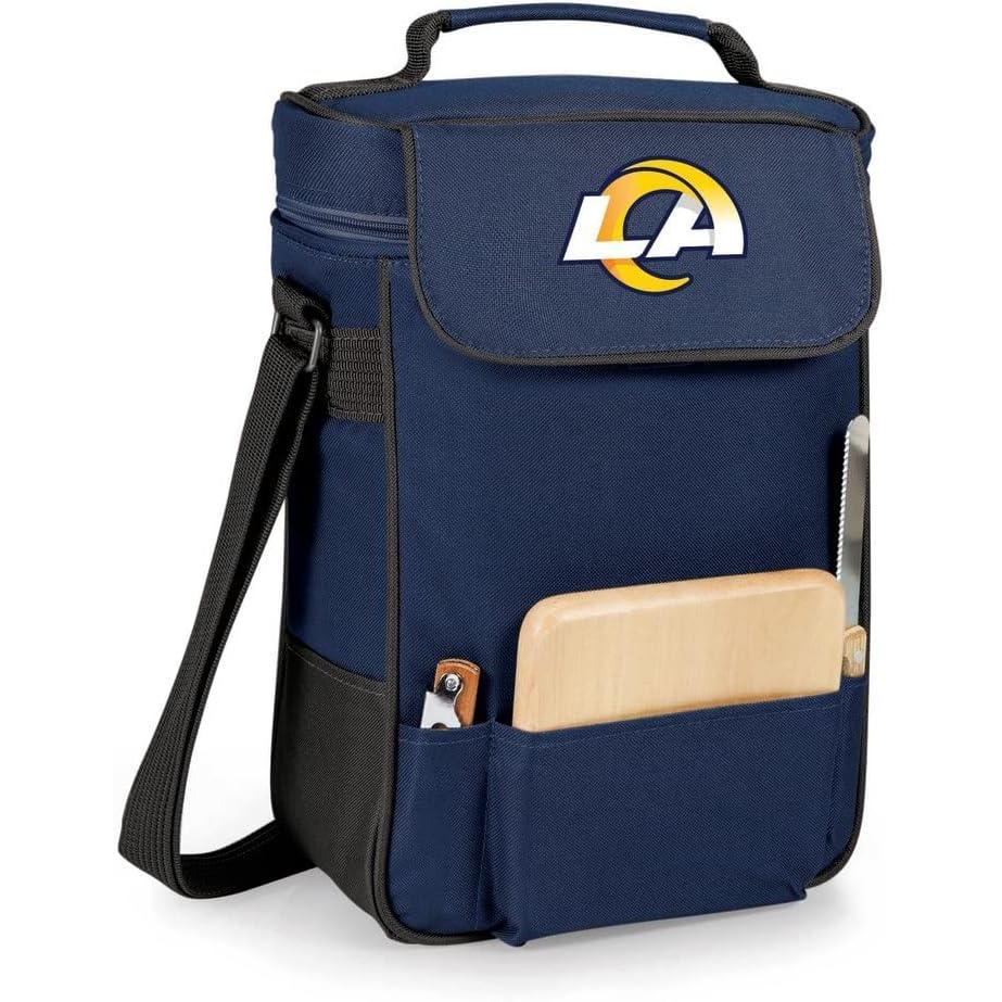 imagePICNIC TIME NFL Duet Tote Insulated Wine Bag with Cheese BoardNavy