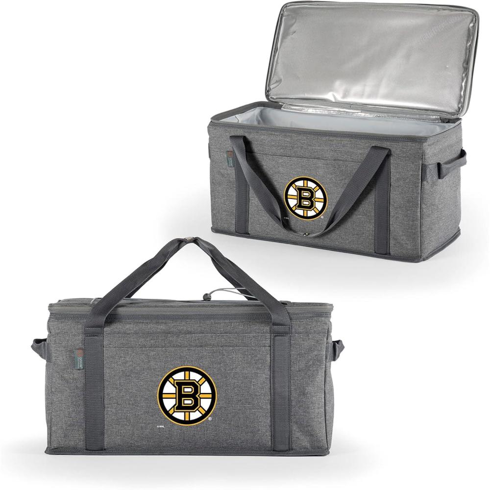 imagePICNIC TIME NHL Anaheim Ducks 64 Can Collapsible Cooler Large Insulated Soft Cooler Bag Portable Beach Cooler with Shoulder StrapBoston Bruins