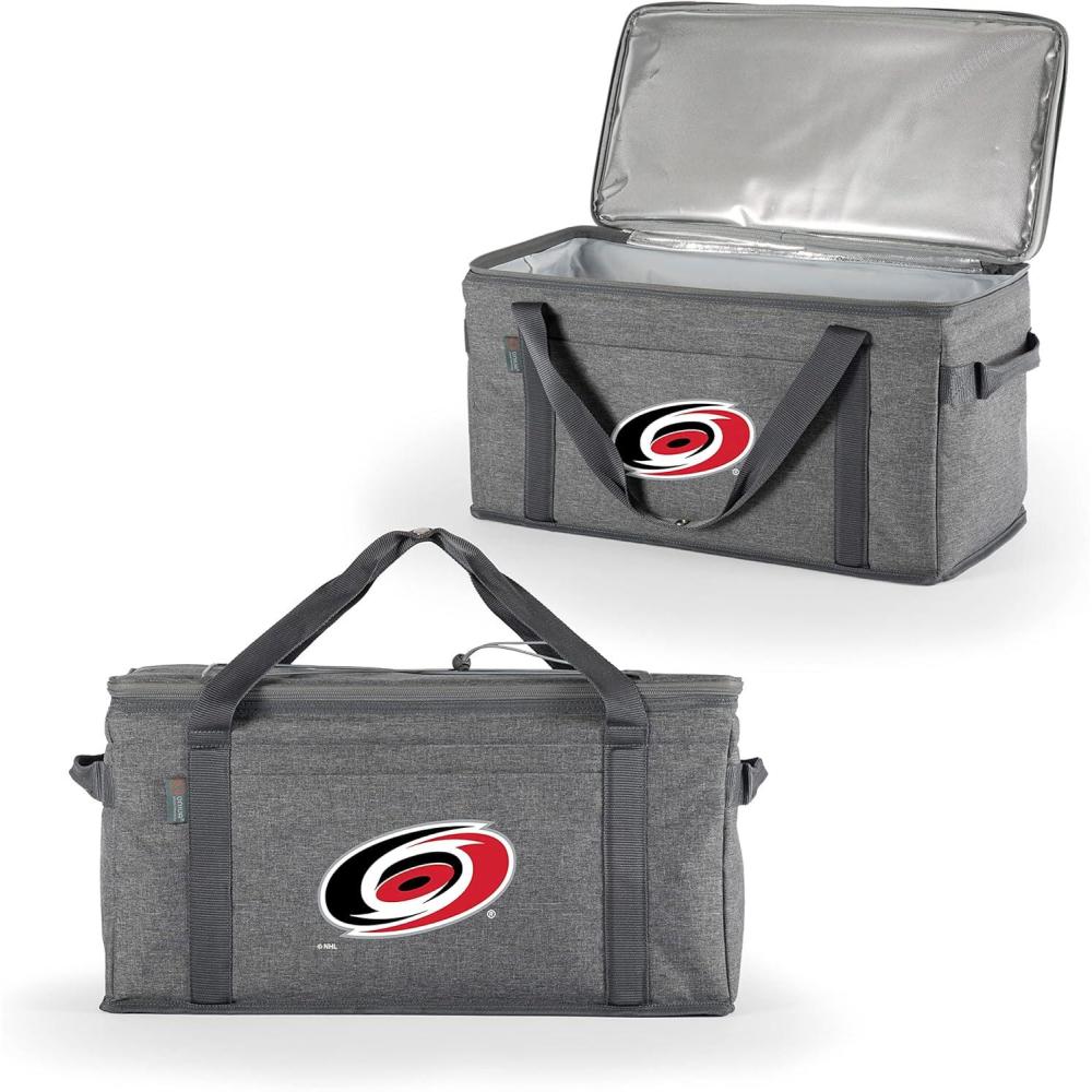 imagePICNIC TIME NHL Anaheim Ducks 64 Can Collapsible Cooler Large Insulated Soft Cooler Bag Portable Beach Cooler with Shoulder StrapCarolina Hurricanes