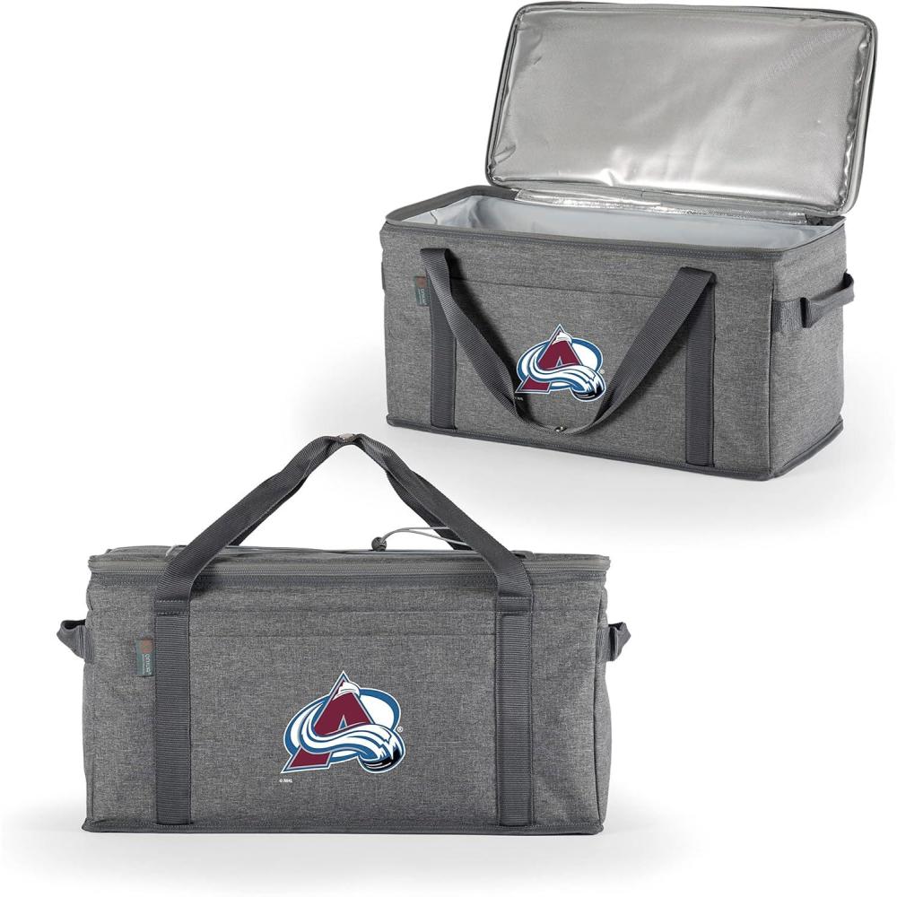 imagePICNIC TIME NHL Anaheim Ducks 64 Can Collapsible Cooler Large Insulated Soft Cooler Bag Portable Beach Cooler with Shoulder StrapColorado Avalanche