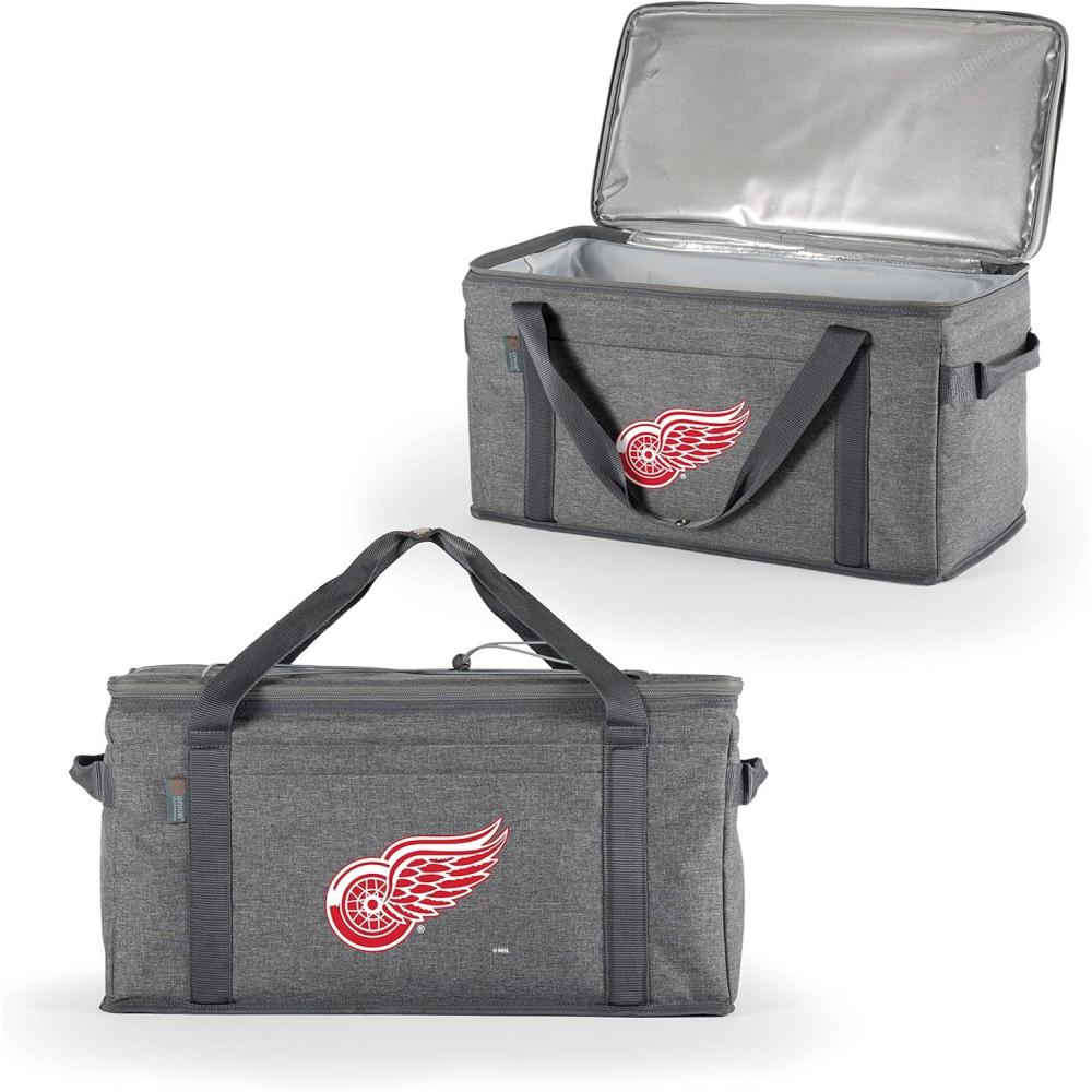 imagePICNIC TIME NHL Anaheim Ducks 64 Can Collapsible Cooler Large Insulated Soft Cooler Bag Portable Beach Cooler with Shoulder StrapDetroit Red Wings