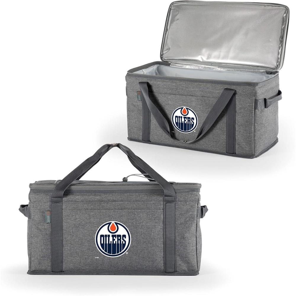 imagePICNIC TIME NHL Anaheim Ducks 64 Can Collapsible Cooler Large Insulated Soft Cooler Bag Portable Beach Cooler with Shoulder StrapEdmonton Oilers