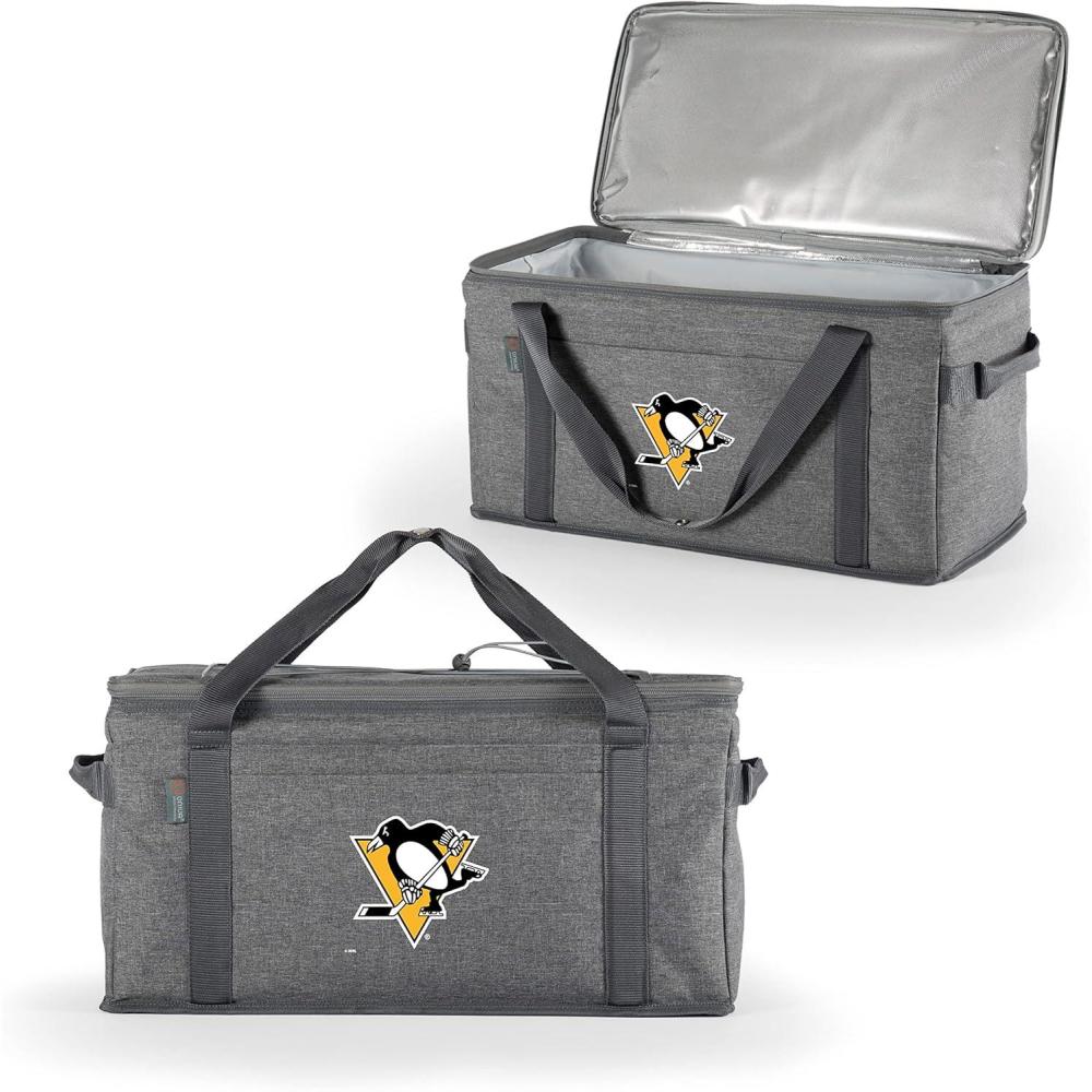 imagePICNIC TIME NHL Anaheim Ducks 64 Can Collapsible Cooler Large Insulated Soft Cooler Bag Portable Beach Cooler with Shoulder StrapPittsburgh Penguins